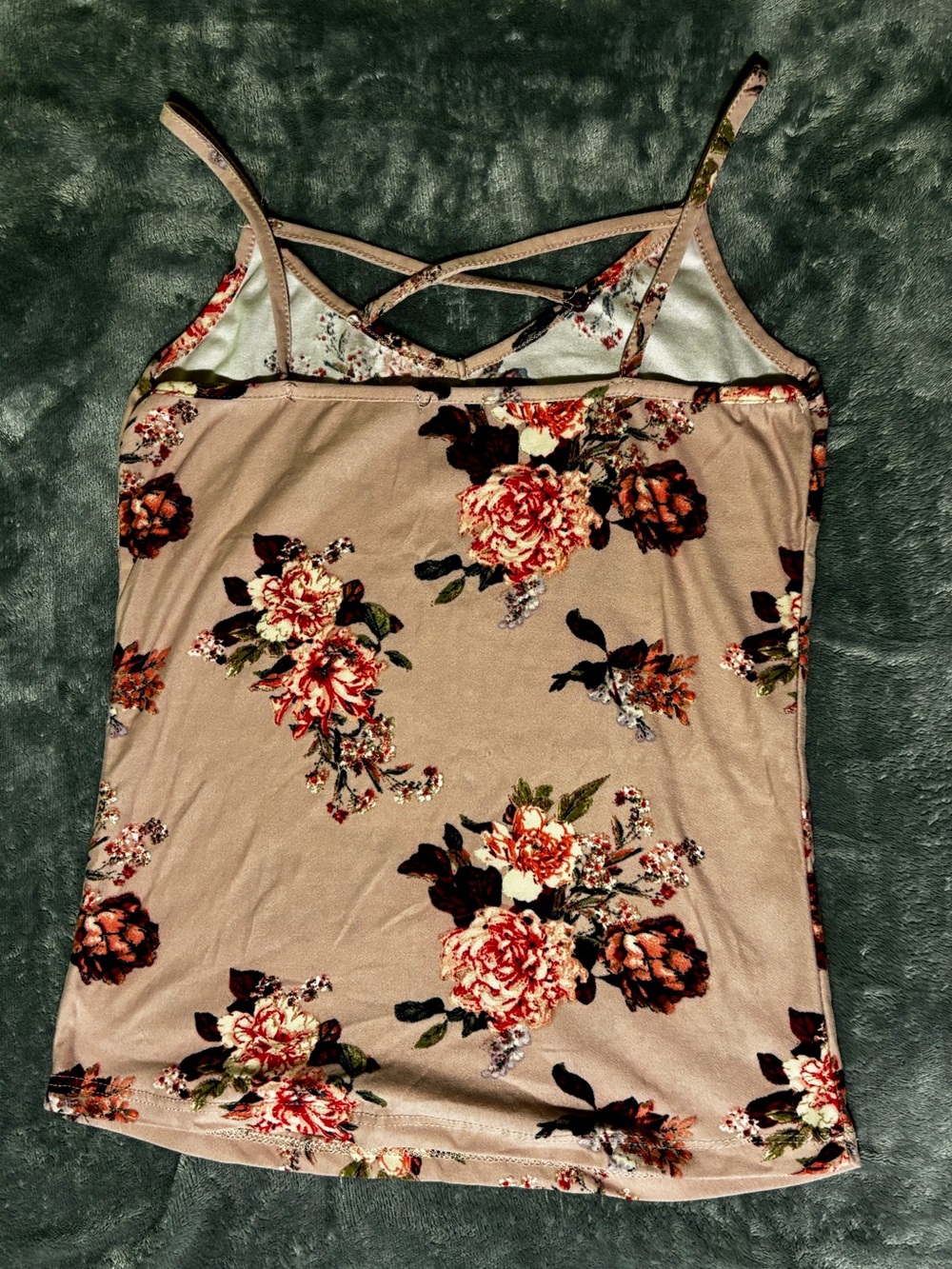 Rue21 Pink Floral Crisscross Strap Cami - Picture 4 of 5